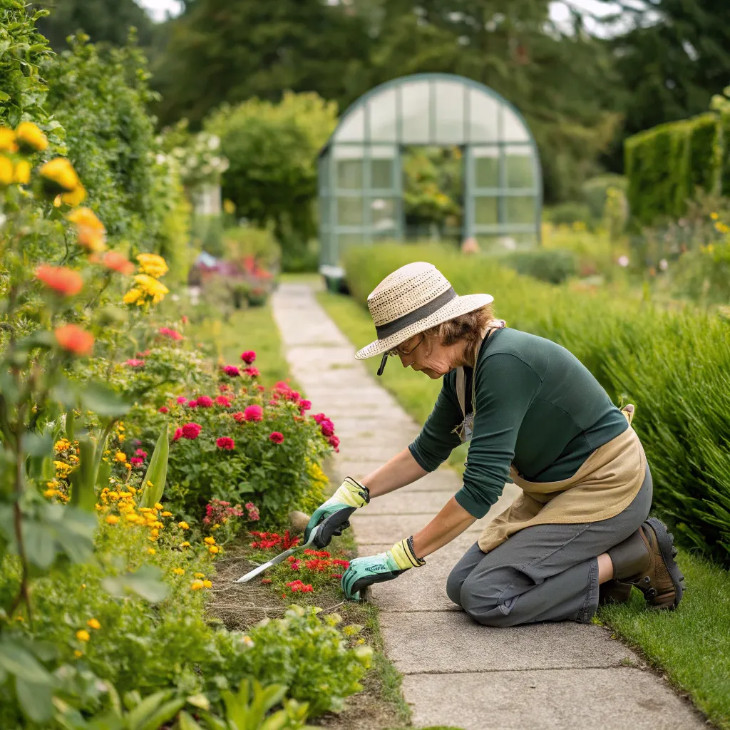 Gardener at work